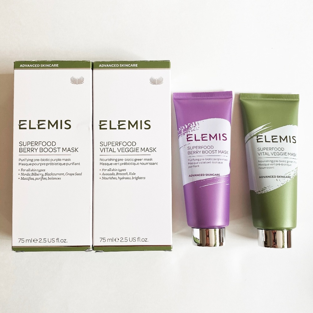ELEMIS Superfood Berry Boost Mask and Veggie Mask